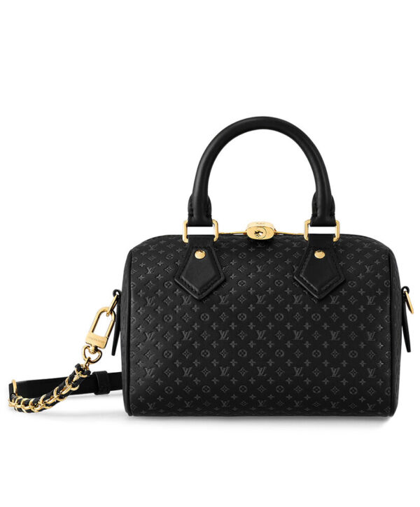 Louis Vuitton Speedy Bandouliere 20 M22286 M22595 Black