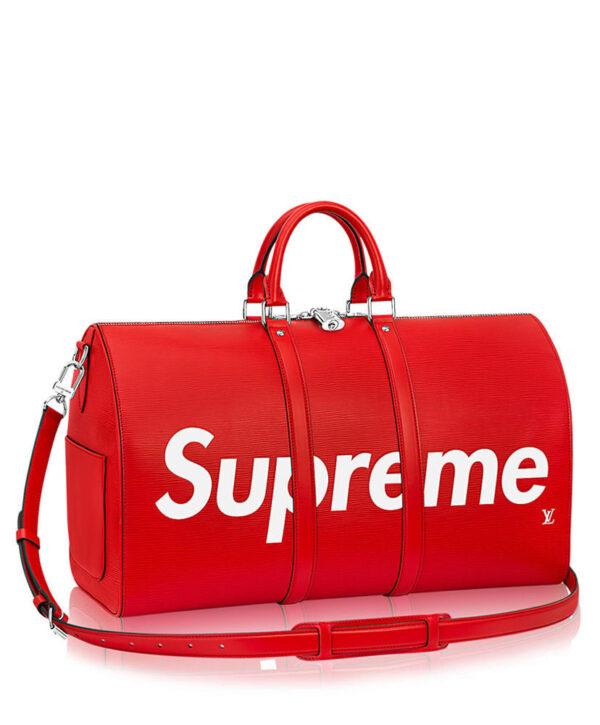 Louis Vuitton X Supreme Epi Keepall Bag