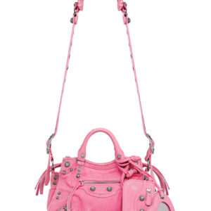 Balenciaga Neo Cagole XS Handbag In Denim Pink