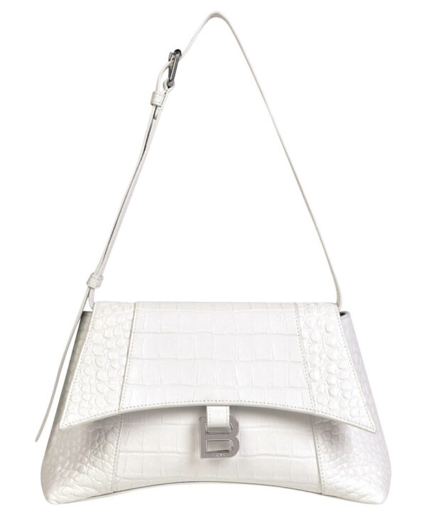 Balenciaga Downtown Small Shoulder Bag White