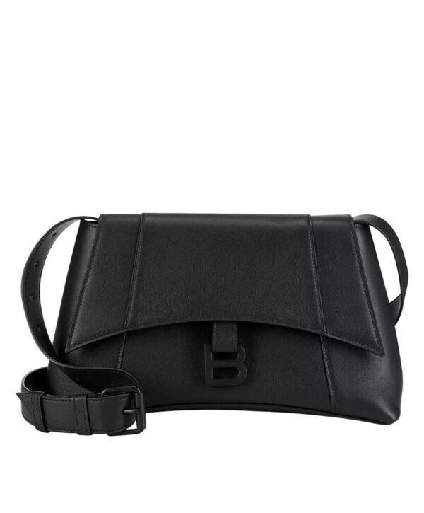 Balenciaga Downtown Medium Shoulder Bag Black