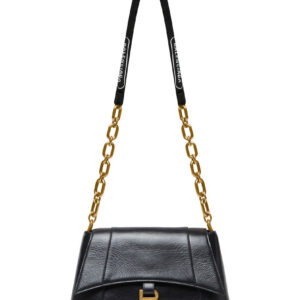 Balenciaga Downtown Small Shoulder Bag With Chain Black