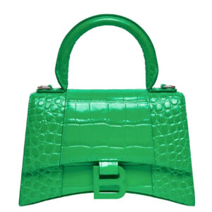 Balenciaga Hourglass XS Top Handle Handbag Green