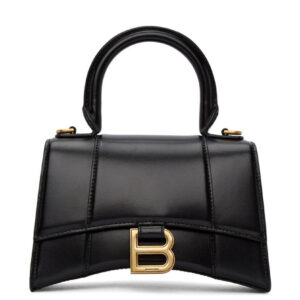 Balenciaga Hourglass XS Top Handle Bag Black