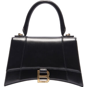 Balenciaga Hourglass Small Top Handle Bag Black