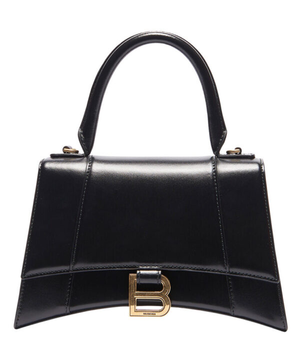 Balenciaga Hourglass Small Top Handle Bag Black