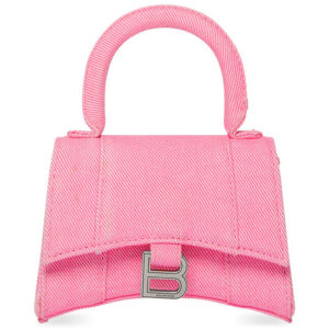 Balenciaga Hourglass Mini Tote Bag Pink