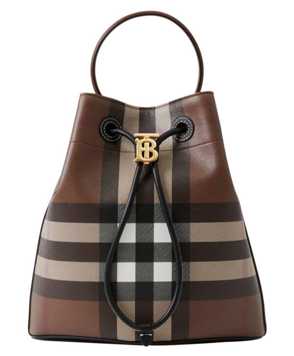 Burberry Small TB Bucket Bag Coffee