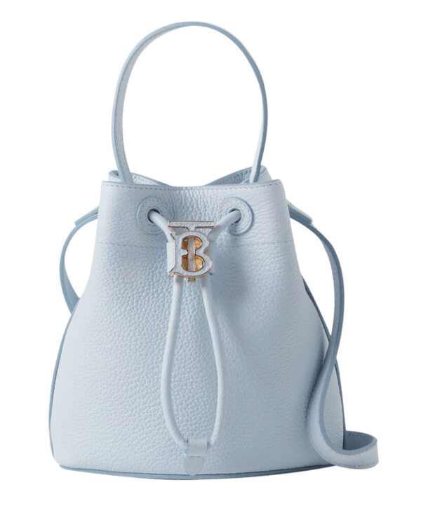 Burberry Mini TB Bucket Bag Blue