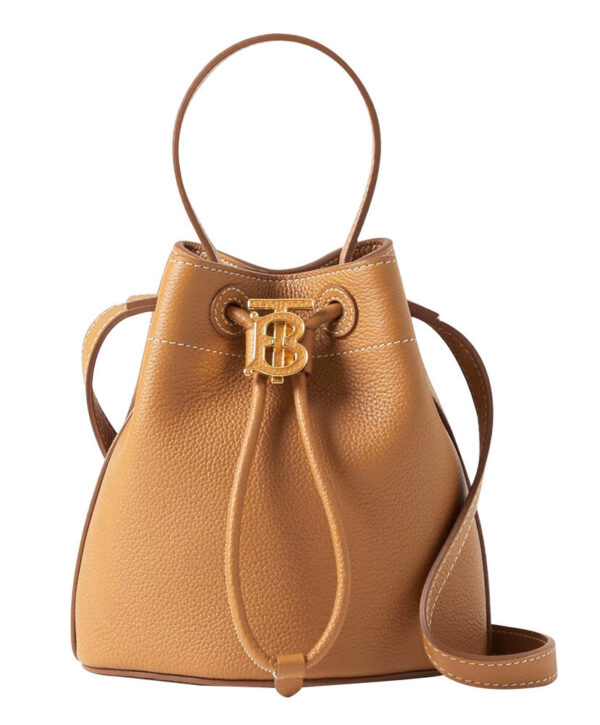 Burberry Mini TB Bucket Bag Coffee