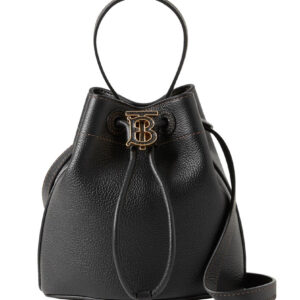 Burberry Mini TB Bucket Bag Black