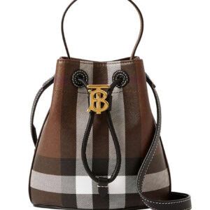 Burberry Mini TB Bucket Bag Coffee