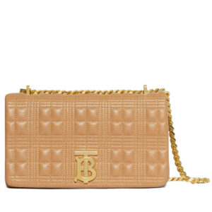 Burberry Small Quilted Lambskin Lola Bag Apricot