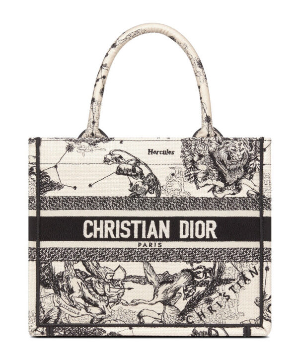 Christian Dior Small Dior Book Tote Cream