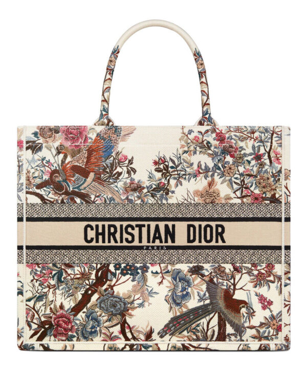 Christian Dior Large Dior Book Tote Cream