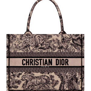 Christian Dior Medium Dior Book Tote Brown