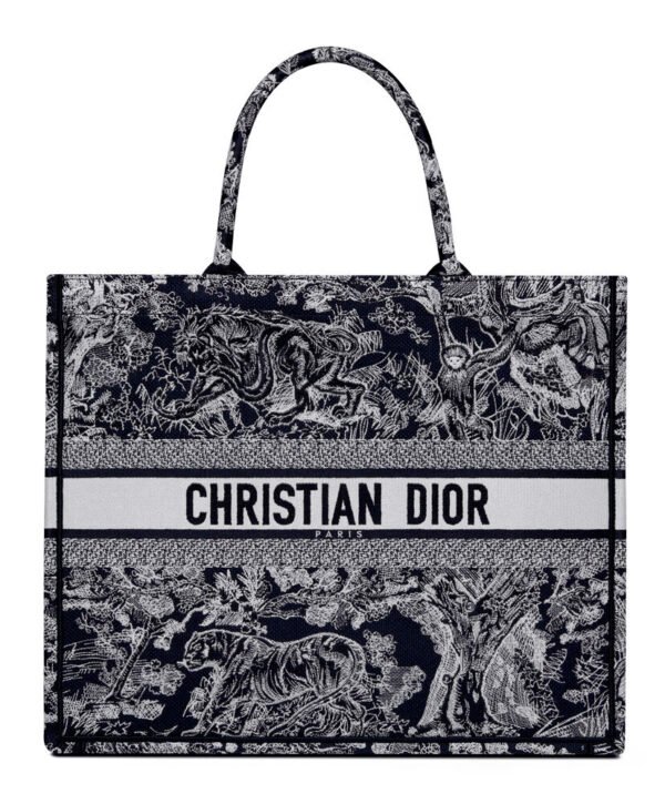 Christian Dior Book Tote Dark Blue