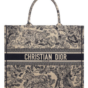 Christian Dior Book Tote Toile de Jouy Bag Blue