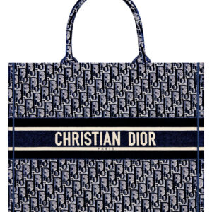 Christian Dior Book Tote Dark Blue