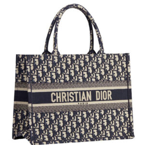 Christian Dior Small Book Tote bag Dark Blue