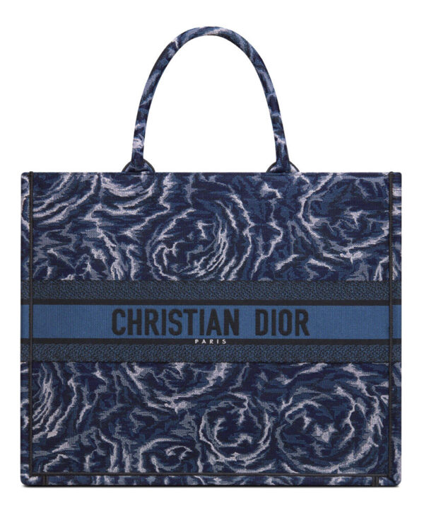 Christian Dior Large Dior Book Tote Blue