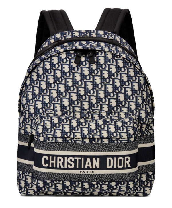 Christian Dior Diortravel Backpack Dark Blue