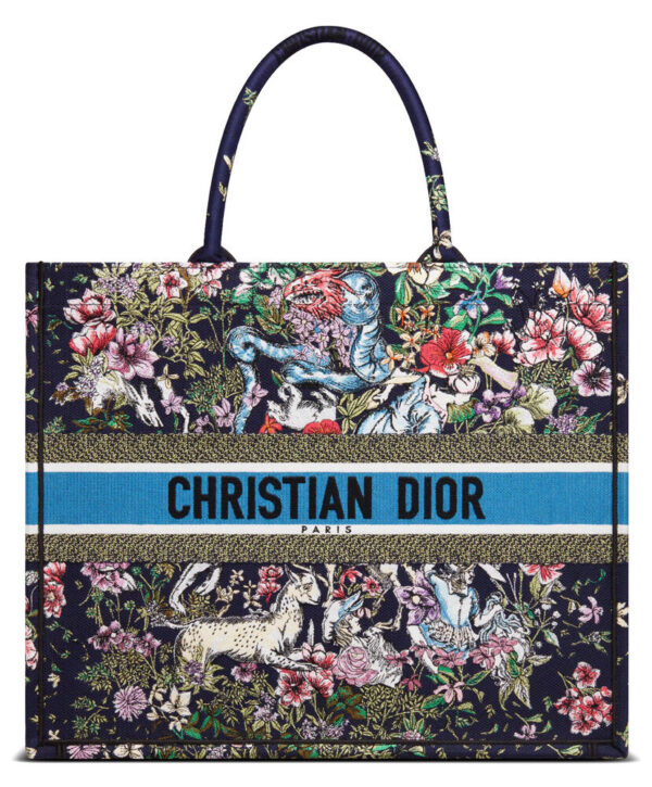 Christian Dior Large Dior Book Tote Black