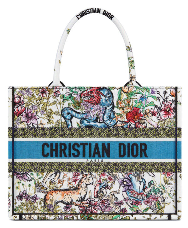 Christian Dior Medium Dior Book Tote White