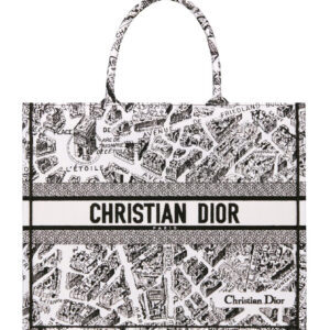 Christian Dior Large Dior Book Tote Black