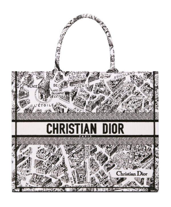 Christian Dior Large Dior Book Tote Black