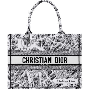 Christian Dior Medium Dior Book Tote Black