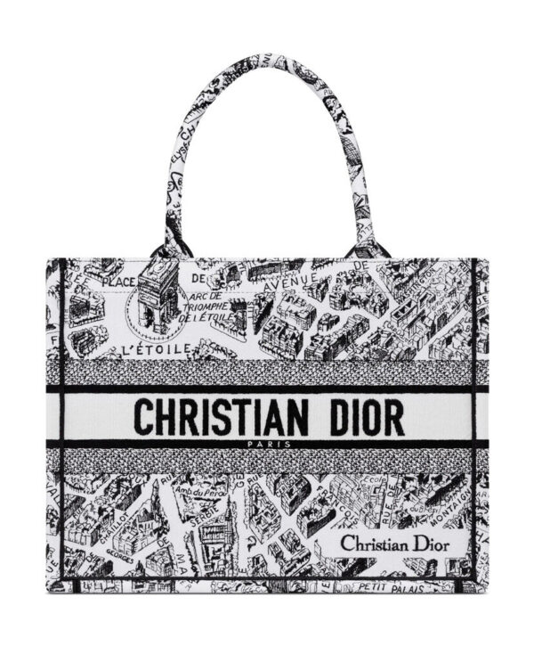 Christian Dior Medium Dior Book Tote Black