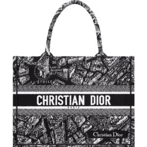 Christian Dior Medium Dior Book Tote Black