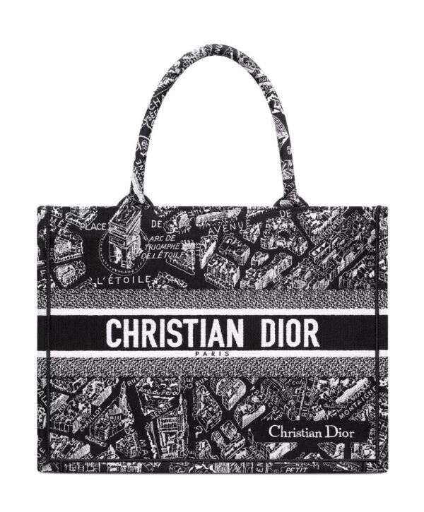 Christian Dior Medium Dior Book Tote Black