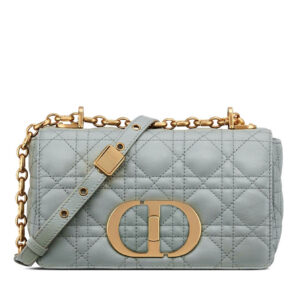 Christian Dior Small Dior Caro Bag Gray