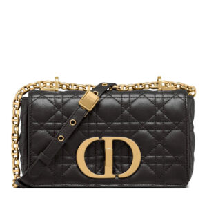 Christian Dior Small Dior Caro Bag Black