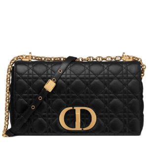 Christian Dior Large Dior Caro Bag Black