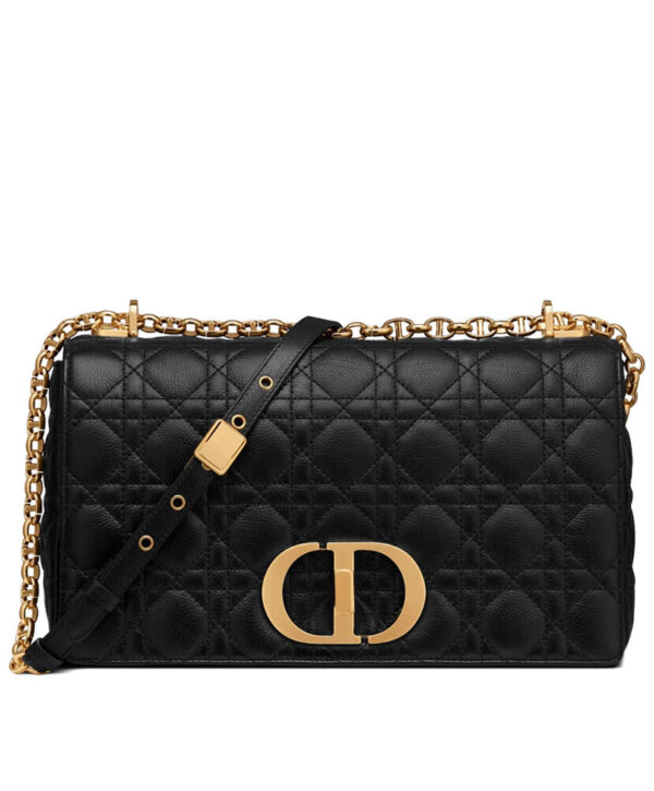 Christian Dior Large Dior Caro Bag Black