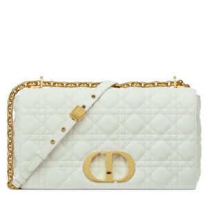 Christian Dior Large Dior Caro Bag White