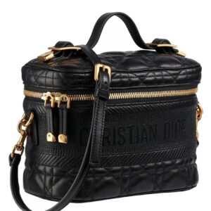 Christian Dior The Leather Vanity Bag Black