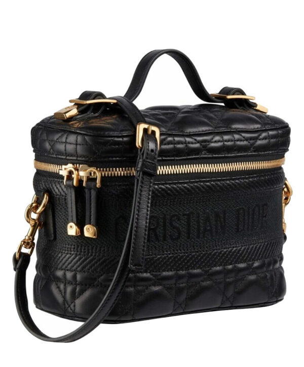 Christian Dior The Leather Vanity Bag Black