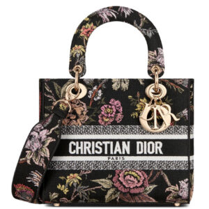 Christian Dior Medium Lady D-Lite Bag Black