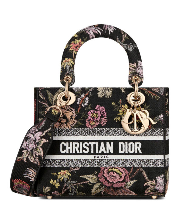 Christian Dior Medium Lady D-Lite Bag Black