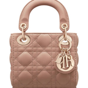 Christian Dior Micro Lady Dior Bag Apricot