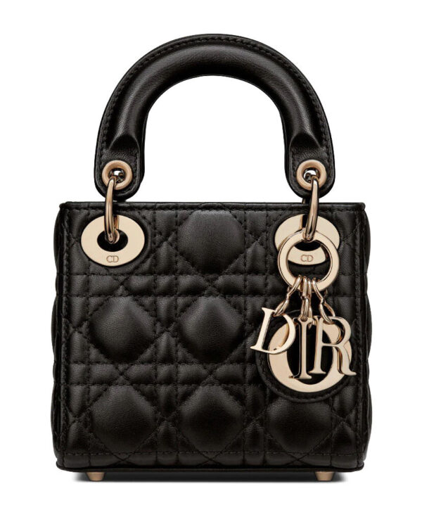 Christian Dior Micro Lady Dior Bag Black