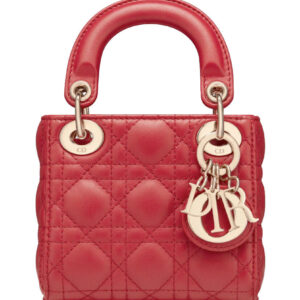 Christian Dior Micro Lady Dior Bag Red