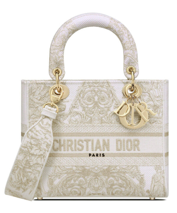 Christian Dior Medium Lady D-Lite Bag Golden