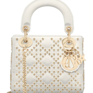 Christian Dior Mini Lady Dior Bag Cream