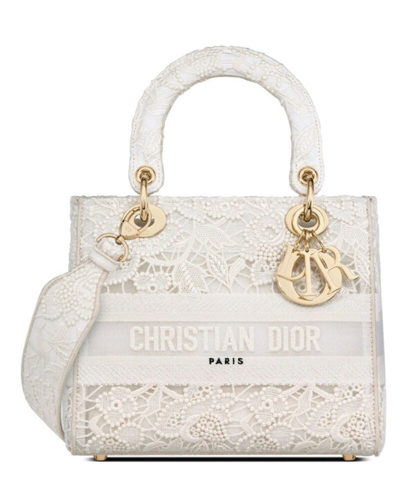 Christian Dior Medium Lady D-Lite Bag White