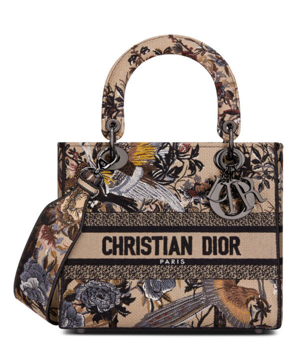 Christian Dior Medium Lady D-Lite Bag Apricot